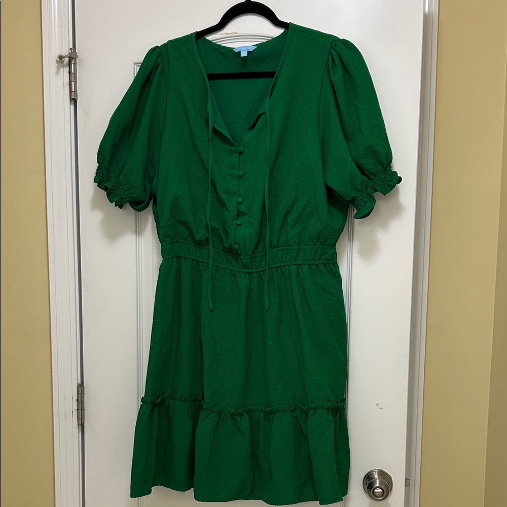 Draper James Green Mini Dress